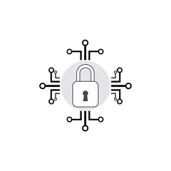 internet safety element design illustration