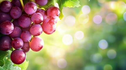 Healthy fruits Red wine grapes background