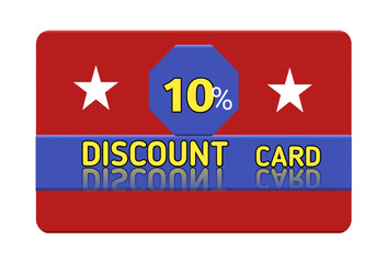 10% discount card and 10% discount voucher discount shopping voucher card