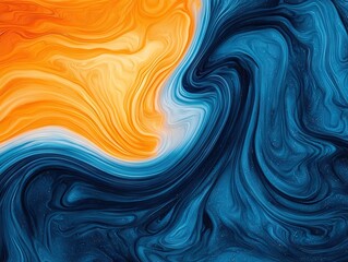 Fototapeta premium Dynamic abstract swirl art studio digital artwork colorful environment close-up viewpoint flowing patterns