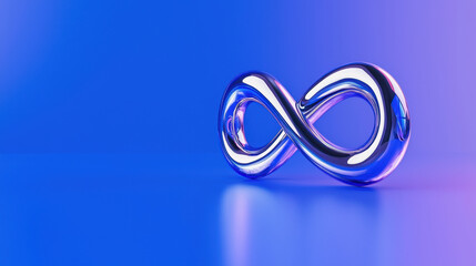 Fototapeta premium shiny infinity symbol representing endless possibilities and continuity