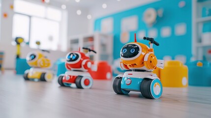 Colorful Robots in Playful Learning Environment