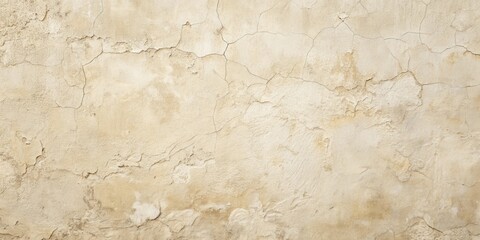 Obraz premium A Detailed Texture of a Weathered, Cream-Colored Wall with Extensive Cracking and Surface Degradation