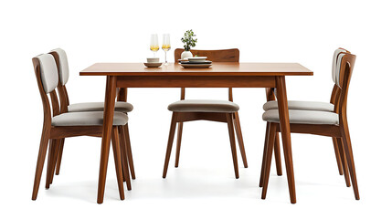 Minimalistic Dining Table and Chair Set in a Contemporary Style
