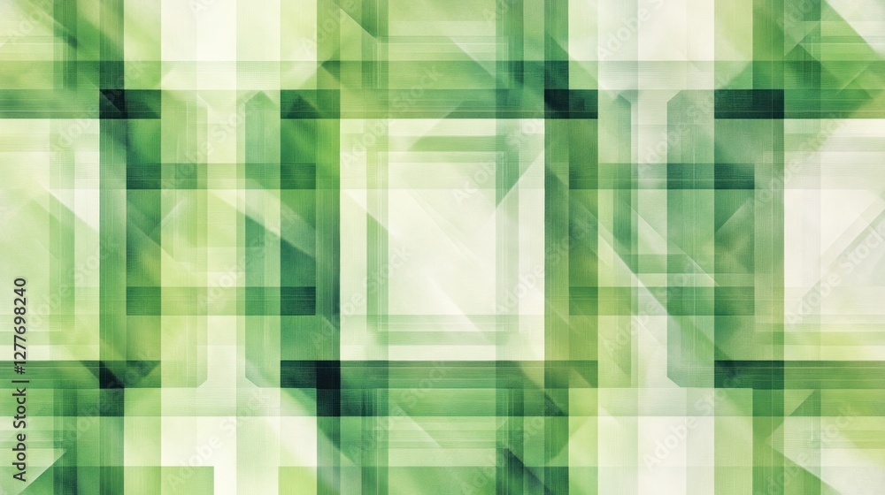 Poster abstract geometric shapes in green hues create a visually striking pattern, perfect for backgrounds 