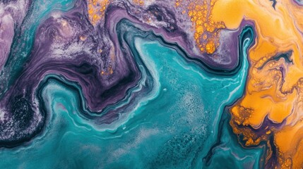 Abstract swirling maziora colors blending in glossy art digital artwork colorful background vibrant aesthetics