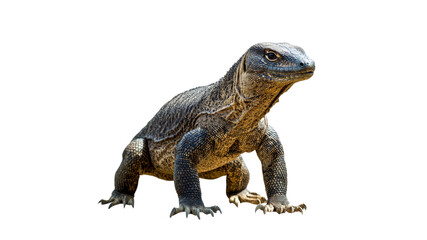Obraz premium Lizard exploring a natural habitat on a sunny day