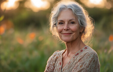 Older woman journaling, practicing healthy aging secrets, connected to supportive health network, aiding body detoxification processes by processing emotions. 