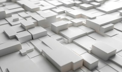 Fototapeta premium Abstract 3D Fading Geometrical Background, Generative AI