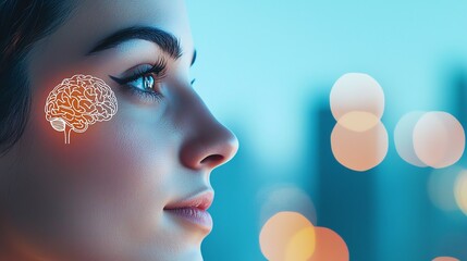 A thoughtful woman gazes into the distance, symbolizing introspection and the complexities of the human mind.