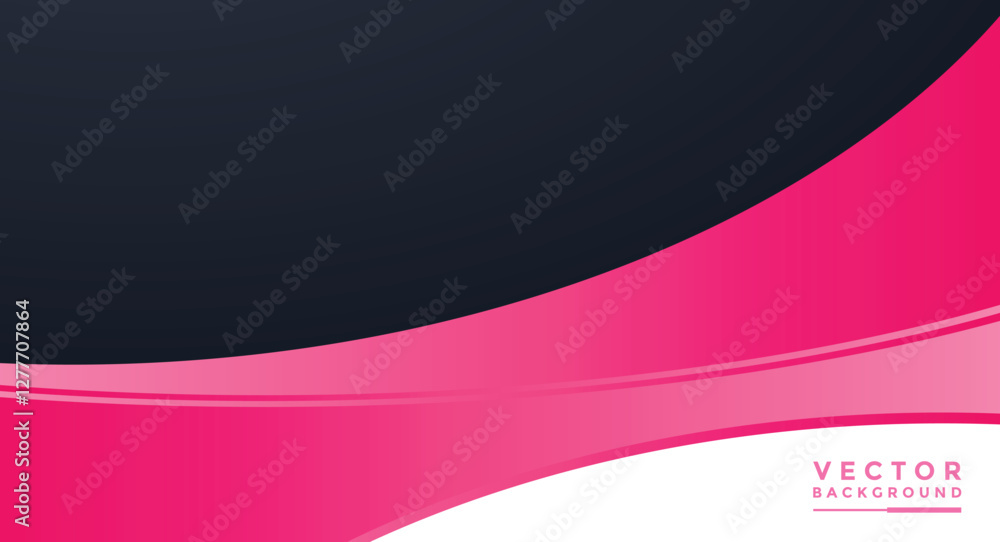 Poster pink and black background graphics of vector illustrations for messages and infographic message boar