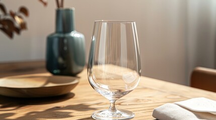 A durable and elegant glass with smooth texture, designed for fine dining,