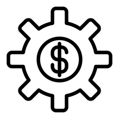 money setting icon