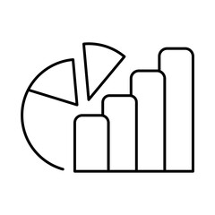 Data Analysis Line Icon. Database Big data Analytics Server Infographic Pictograms Security Digitalization Processing Editable Stroke Vector Icon