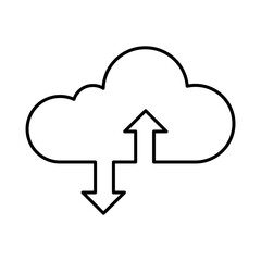 Data Analysis Line Icon. Database Big data Analytics Server Infographic Pictograms Security Digitalization Processing Editable Stroke Vector Icon
