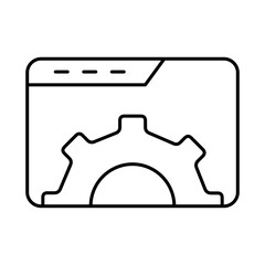 Data Analysis Line Icon. Database Big data Analytics Server Infographic Pictograms Security Digitalization Processing Editable Stroke Vector Icon