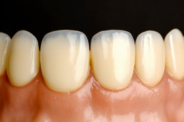 Close-up of healthy teeth highlighting dental care practices for maintaining good oral hygiene
