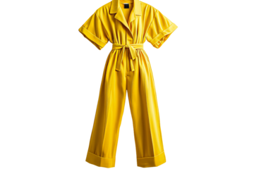 Bright yellow jumpsuit for vibrant summer style