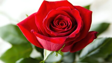 A Single Red Rose: Elegance and Beauty