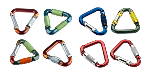 Colorful Carabiners for Outdoor Activities and Climbing Gear