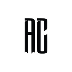 AC monogram logo design letter text name symbol monochrome logotype alphabet character simple logo