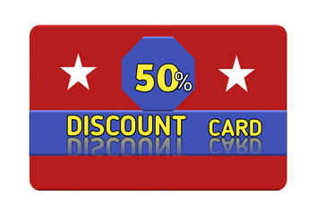 50% discount card and discount shopping card discount voucher
