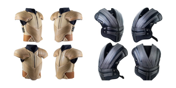 Stylish Protective Gear for Sports and Outdoor Activities Display