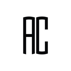 AC monogram logo design letter text name symbol monochrome logotype alphabet character simple logo