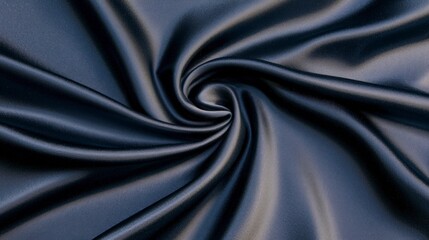 Obraz premium Elegant Dark Satin Fabric Texture Smooth Silk Drape Abstract Background Luxury Textile