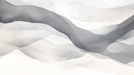 Monochrome watercolor blend with grey and black tones, evoking a timeless and artistic essence.