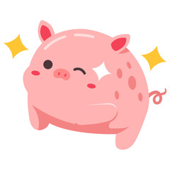 wink little pig