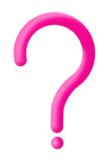 Pink question mark, question mark symbol, question mark made of colored pencils, question mark symboly, question mark png, question mark icon