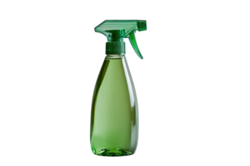 High-Efficiency Detailed Bottle of Cleaning Spray with Trigger Spray Nozzle: Isolated on Transparent Background