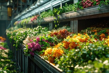 food waste recycling machine converting organic waste