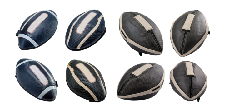 High-Quality Collection of Various Sports Rugby Balls in Detail