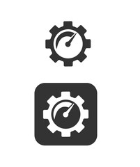 Icon with the concept of increasing the level of performance stock illustration