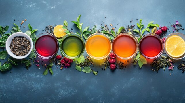 Rainbow of Teas A Vibrant Selection of Herbal Infusions
