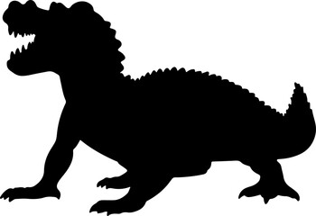 Crocodile silhouette illustration vector design.