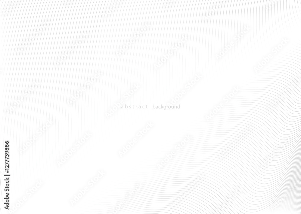 Poster abstract curvy geometric lines wave pattern background design