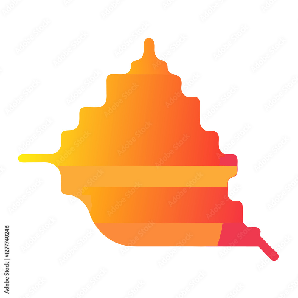 Poster gradient heatmap visualization chart flat vector illustration on white background