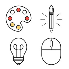 Editable Stroke Graphic Design Icons