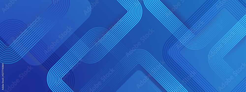 Poster stylish blue gradient abstract background with square lines. suitable for modern designs, background