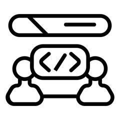 Coding Line Icon