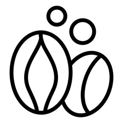 Coffee Beans Line Icon