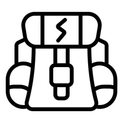 Electric Backpack Line Icon