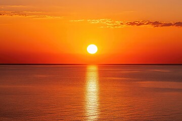 Ocean sunset sunrise sea horizon cloudscape calmness