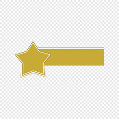 Simple Star Shaped Label for Text Highlights