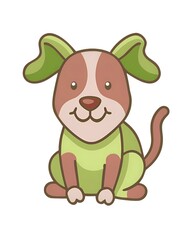 Fototapeta premium funny-dog pet, vector, illustration