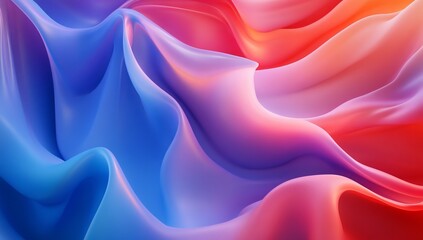 Fototapeta premium Abstract colorful fabric flowing, digital, background, design, texture