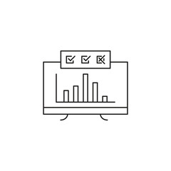 Data Analytics Line Icon Set | Business Intelligence, Statistical Analysis, Market Trends, Performance Metrics, Financial Reports, Data Visualization, and Digital Insights Collection
